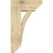 Ekena Millwork Thorton Slat Rough Sawn Bracket w/ Offset Brace, Douglas Fir, 8"W x 18"D x 30"H BKT0806X18X30THR06RDF - alternate 3